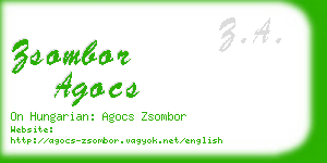 zsombor agocs business card